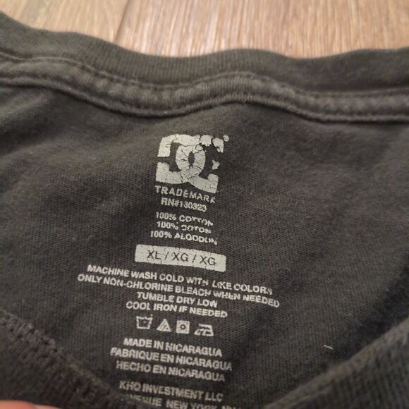 Y2K DC Shoes Tiger Adult XL Shirt Skater Nature Punk Biker Cat Jungle Faded - Picture 4 of 7